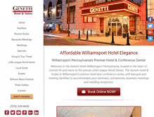 Tablet Screenshot of genettihotel.com